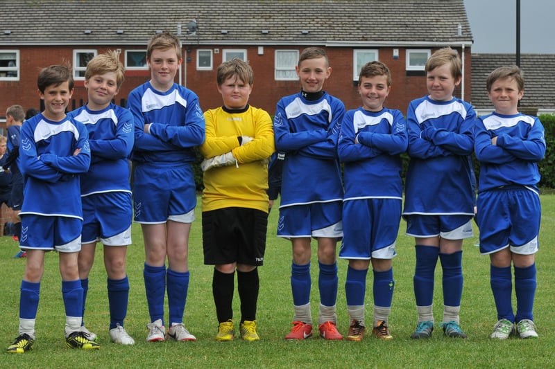 Back to 2013 for this photo of the Mill Hill team in the Sunderland Primary Schools FA 7-a-side Final.