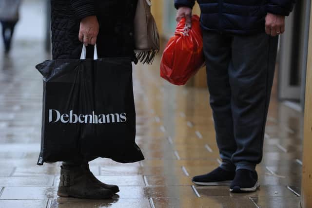 Debenhams collapsed at the end of 2020.