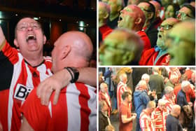50 years on: Sunderland fans celebrate the 1973 FA Cup Final.