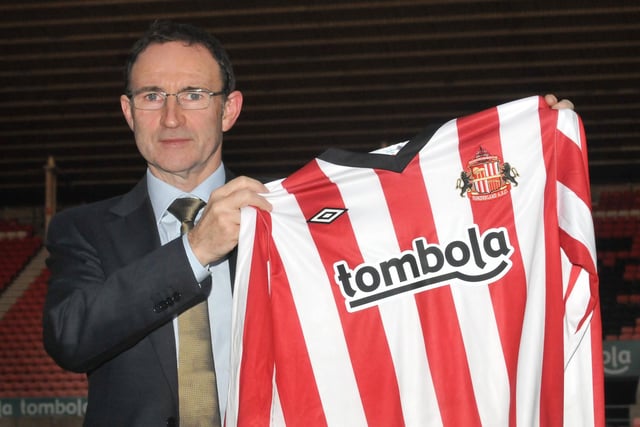 Martin O'Neill, Sunderland's new manager, was pictured pitchside at The Stadium of Light on this day 11 years ago.