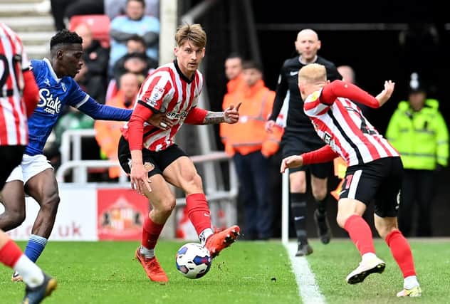 Dennis Cirkin and Alex Pritchard playing for Sunderland. Picture by FRANK REID