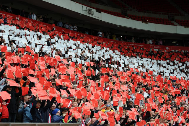 There was a sea of red and white stripes ahead of the clash at the Stadium of Light