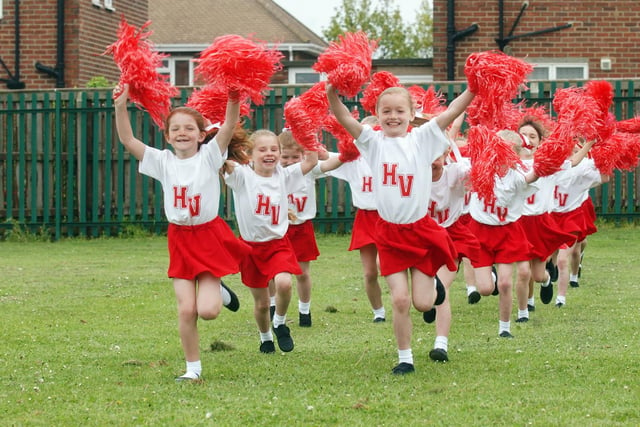 These young cheerleaders at Hill View Primary were celebrating SAFC's promotion to the Premiership in 2007 with a dance routine.