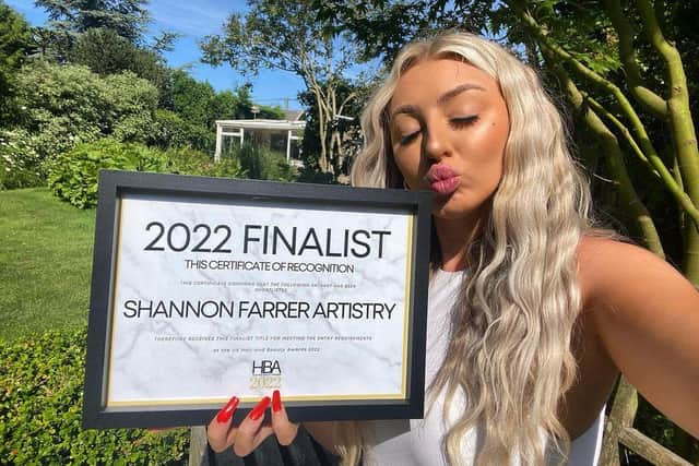 Shannon has been named as a finalist for the Hair and Beauty 2022 awards.