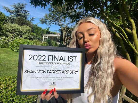 Shannon has been named as a finalist for the Hair and Beauty 2022 awards.