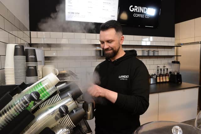 Michael Curtis started Grinder Coffee Co with partner Riki Tsang in 2019