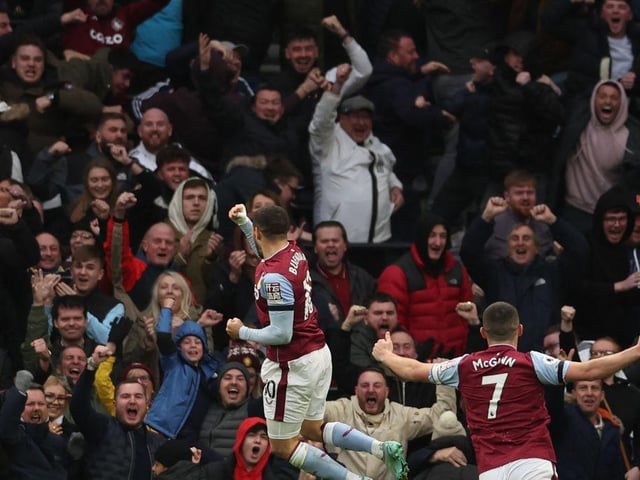 Average league attendance at Villa Park this season = 41,627
