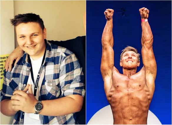 Aaron lost 10 stone after being bullied by peers and now offers free fitness advice.