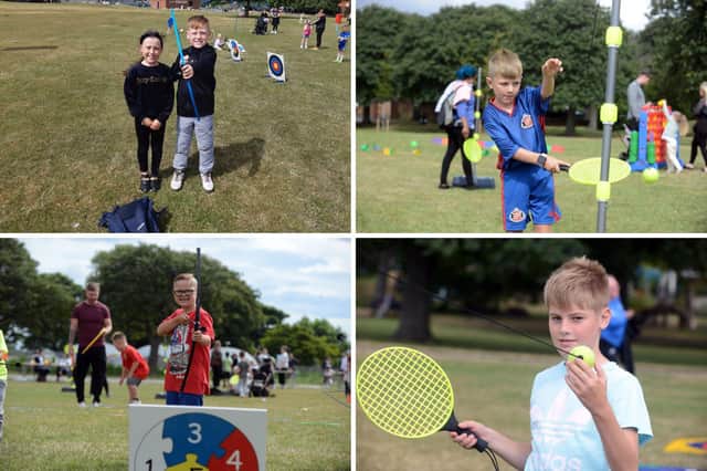 Children have been enjoying a fun-filled day at Thompson Park in Southwick.