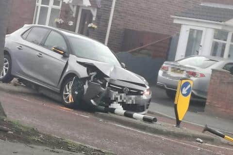 Emergency services were called to the scene of the collision on St. Luke's Road in Sunderland.