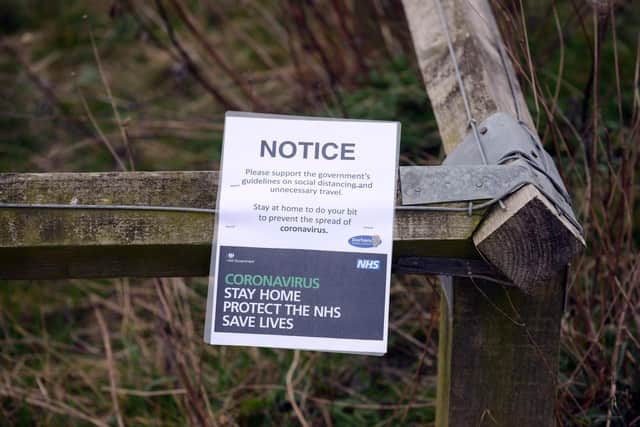 Notices put on show at Nose's Point, Seaham, after it was closed down during coronavirus restrictions.