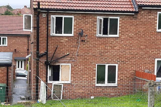 Fire crews described the blaze as "well alight" when they arrived.