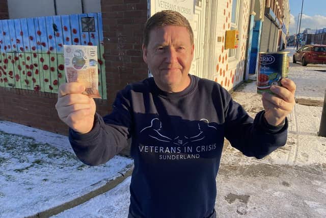 Veterans in Crisis Sunderland are calling on help to deliver 150 Christmas meals and presents to former service personnel and their families.

Picture by FRANK REID