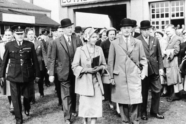 The Queen visited Doncaster Races in 1952. She was visiting her horse named Gay Time.