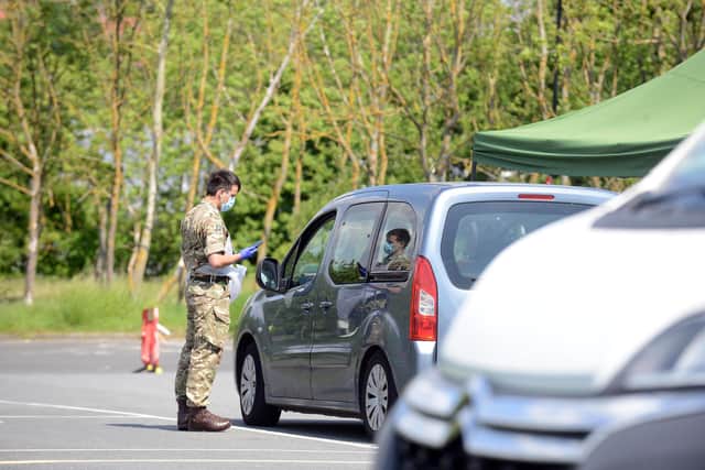 The mobile testing centre at Doxford International Business Park will be run by the armed forces and NHS England.