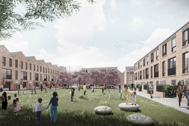CGI of how the new housing development could look.