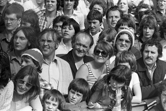 Faces in the crowd as Sunderland took on Arsenal in 1976.