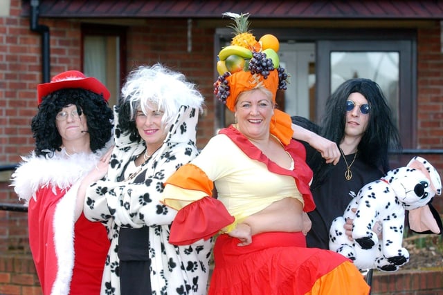 Fantastic fancy dress outfits at the Ashbourne Lodge residential home in 2005 where staff dressed up for Comic Relief. Remember this?
