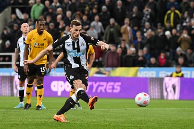 Newcastle United striker Chris Wood (Photo by Stu Forster/Getty Images)