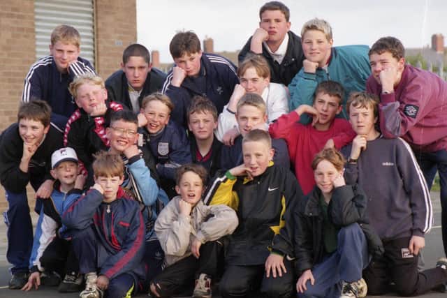 The young footballers from Hetton who were on the lookout for new changing rooms.