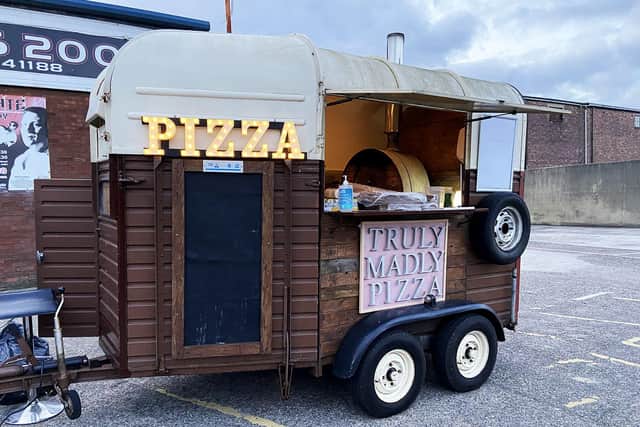 The Truly Madly Pizza trailer is at the Fitness 2000 car park on weekends