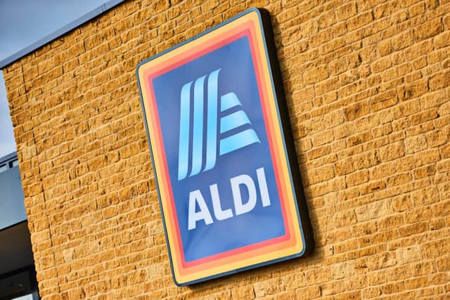 Aldi store logo. Aldi will be hiring 41 colleagues across the north east.