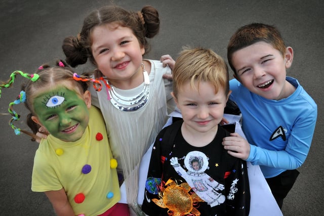 Town End Academy pupils really looked the part on their space-themed day 10 years ago. Here are Hannah Errington, Chloe Short, Finn Punsheon and Jack Applegarth.