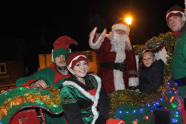 Community spirit in Ryhope Village at the switch-on of the Christmas tree lights 7 years ago.