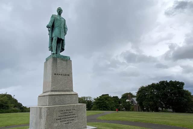 The Havelock statue in Mowbray Park Sunderland now.