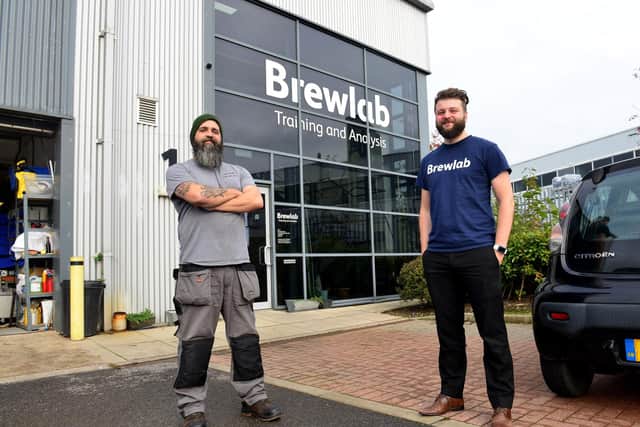 Gavin Sutherland and Richard Hunt outside of Brewlab, which houses Darwin Brewery
