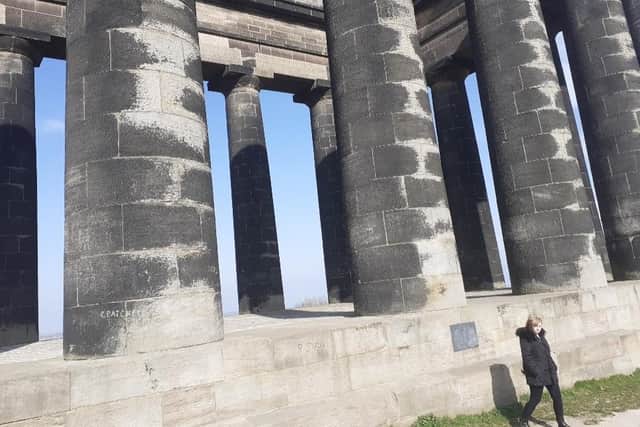 People often don't realise how big Penshaw Monument is until they are close up.