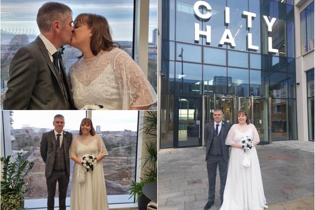 David and Nicola Forster have become the first to get married at Sunderland's new City Hall.