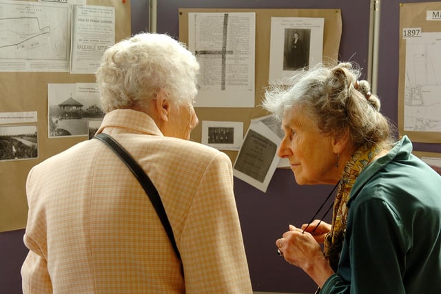 Can you recognise the two women having a chat at a St. Matthew's Church event in 2013?