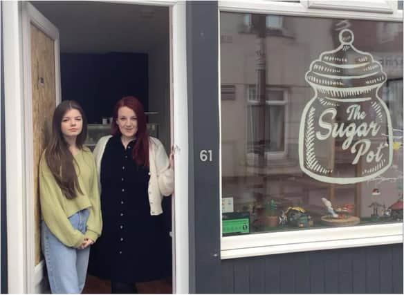 Jennifer Crawford and her mam Gemma Liddle who owns The Sugar Pot.