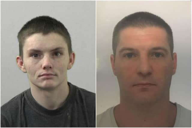 Declan Lancaster, left, has been jailed after admitting the manslaughter of Patryk Mortimer.