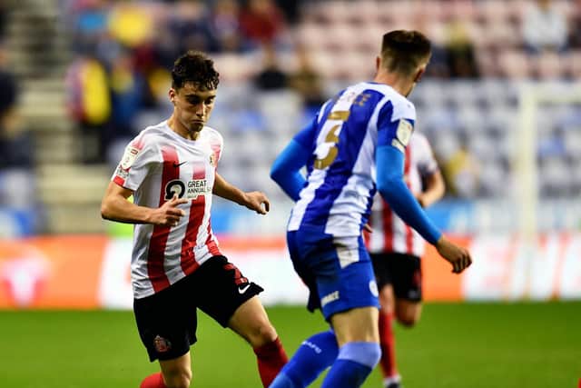 Niall Huggins in action for Sunderland last season