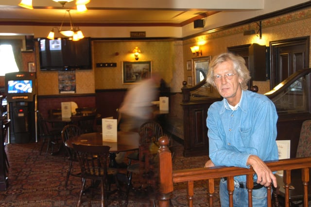 Bob Pearson at the Whitburn Lodge in 2009. It had just been visited by a ghost busting team when this photo was taken.
