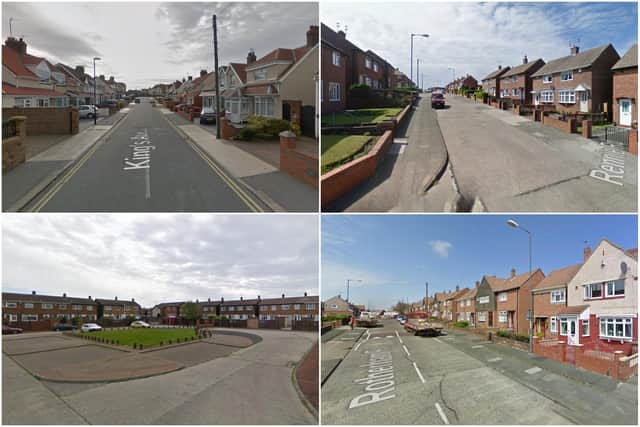 (clockwise from top left) King's Avenue, Rennie Road, Rotherham Road and Baltimore Avenue (all pictures: Google)