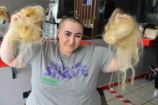 Kennedie Crawford has raised £150 for shaving her head