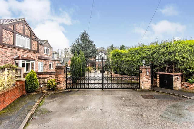 The family home is situated behind a gated community in Pontefract Park Side.