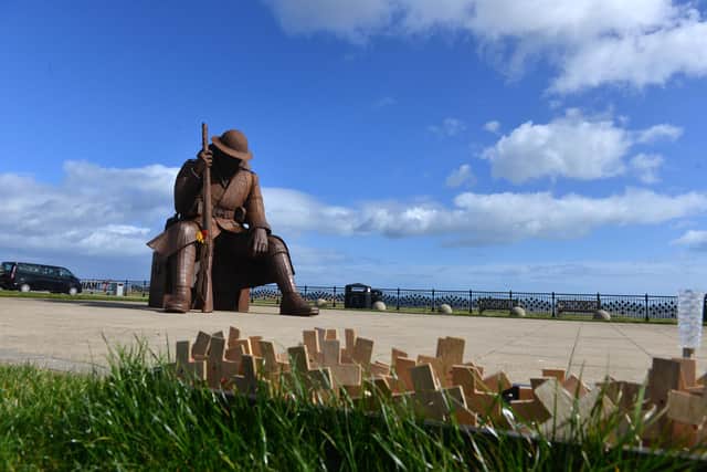 The 'Tommy' sculpture in Seaham