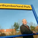 Professor Tony Ridley at the opening of the Northumberland Park Metro station.