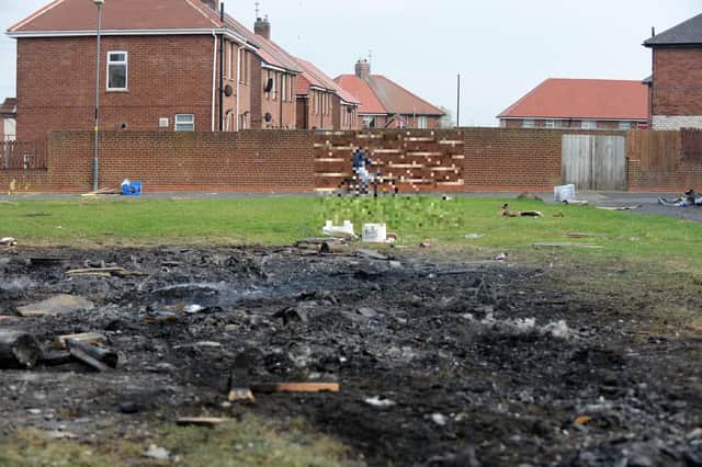 The aftermath from the infamous Bonfire Night attack in Southwick in 2018