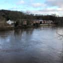 The River Wear at Fatfield on the morning of February 21.