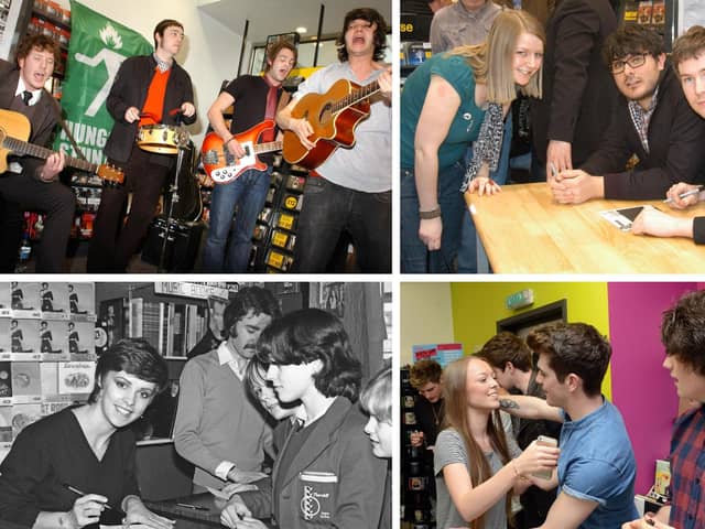 Having a ball at HMV. Remember these scenes?