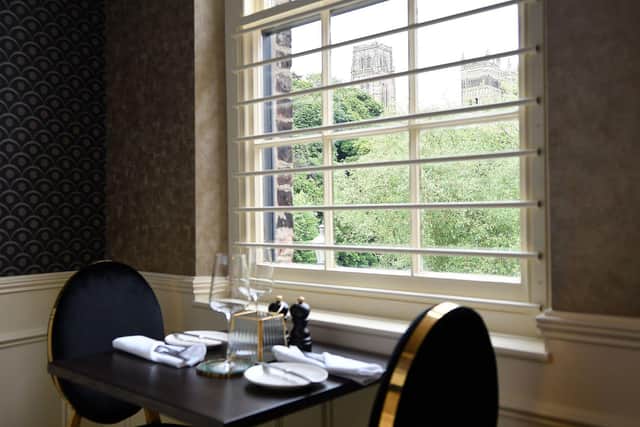 Diners can enjoy views of the cathedral