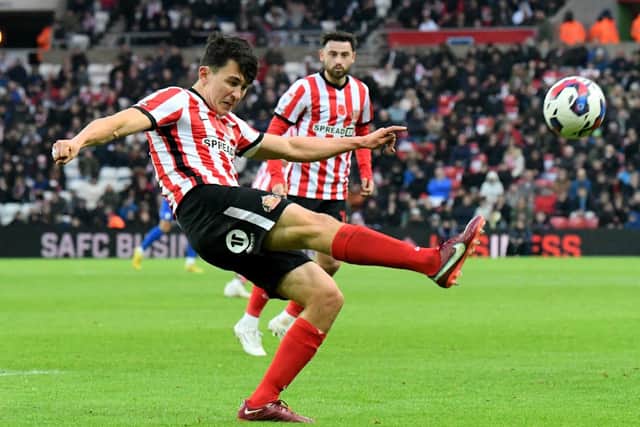 Sunderland supporters can bid on the shirt worn by Luke O’Nien for the game against Cardiff City (Picture by FRANK REID)