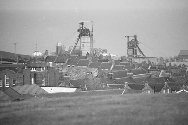 A general view of Easington Colliery in January 1992.
