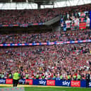 Sunderland supporters celebrating the Wembley win