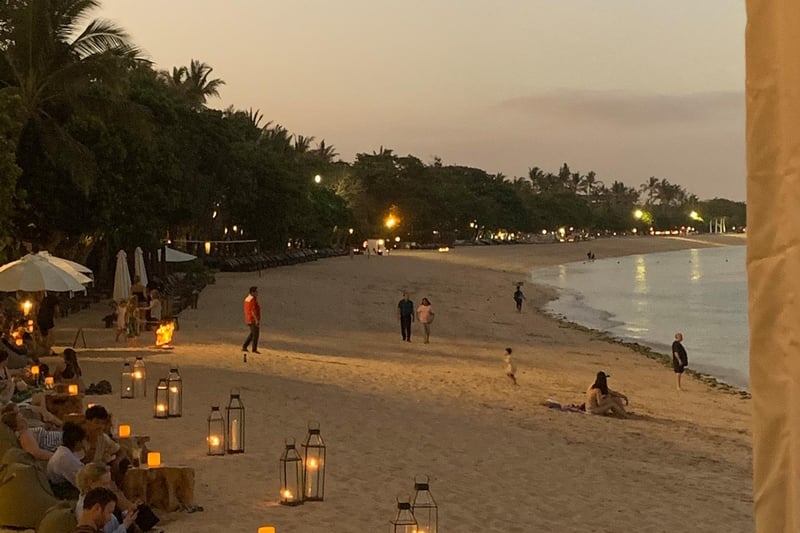 Lorna Wallace took this picture of the beach at her hotel in Bali in November 2019.